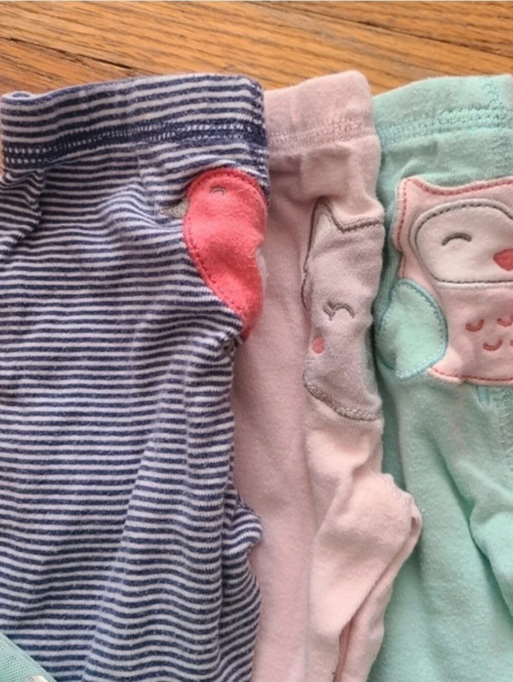 bundle of baby girl bottoms, 6 months